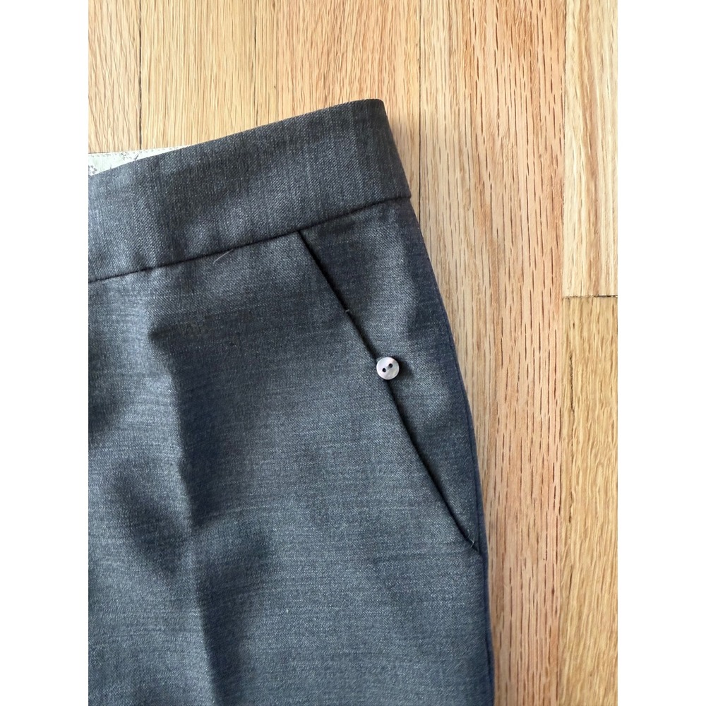 Rebecca Taylor Gray Wool Stretch Suit Blazer Trousers Feminine Office Size 4 - Picture 10 of 10